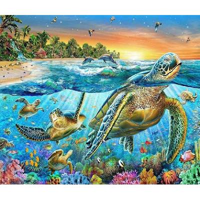 Norimpex Diamantové malování Želvy 30 x 40 cm – Zbozi.Blesk.cz