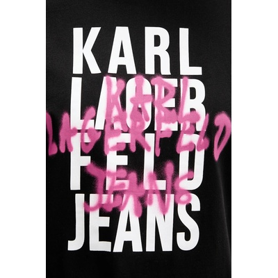 Karl Lagerfeld Jeans Памучна тениска Karl Lagerfeld Jeans (B1W17057)