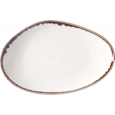 Fine Dine tanier s organickým tvarom Vanilla 350 x 210 mm