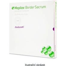 Mölnlycke Mölnlycke Mepilex Border Sacrum pro hojení a prevenci dekubitů 16 x 20 cm