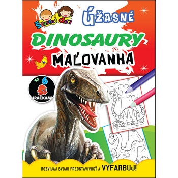 Maľovanka so hračkami Úžasné dinosaury