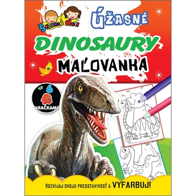 Maľovanka so hračkami Úžasné dinosaury