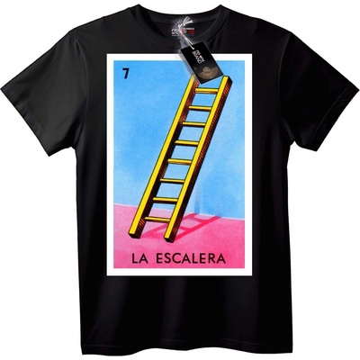 NOONEBRAND Тениска Loteria стълба - M, Black