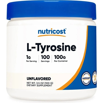 Nutricost Нервна система и хормонален дисбаланс - L-Тирозин, 100 g прах (57224 (037101) NC)