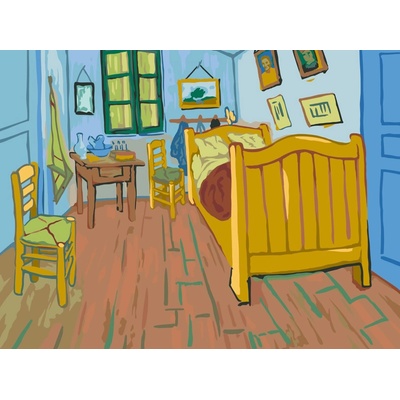 RAVENSBURGER CreArt Malování podle čísel Ložnice v Arles 40 x 30 cm