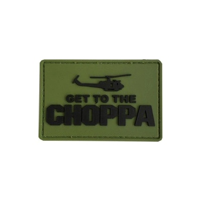 ARMED PATCHES PVC nášivka Get to the Choppa, zelená – Zboží Dáma