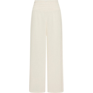 Seafolly Дамски ежедневен панталон Seafolly Shirred Waist Pant Casual trousers - White (107-4466-0112)