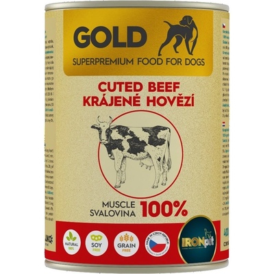 IRONpet Gold Dog Hovädzia krájaná svalovina 400 g