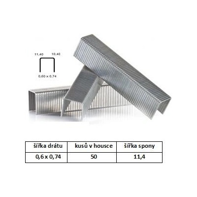 Spony 53/530 - 12 mm ZN