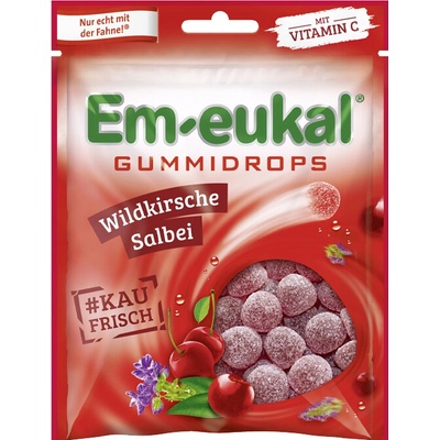 Em-Eukal gumené cukríky divoká čerešňa šalvia 90 g
