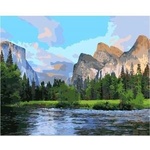 Smart Flamingo Creative set Flamingo Line Painting by numbers 40x50cm Yosemite National Park (FSY131)