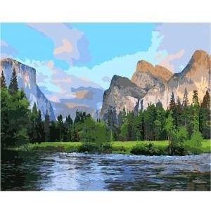 Smart Flamingo Creative set Flamingo Line Painting by numbers 40x50cm Yosemite National Park (FSY131)