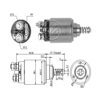 Spínač startéru 0001230006 Bosch 0331402107