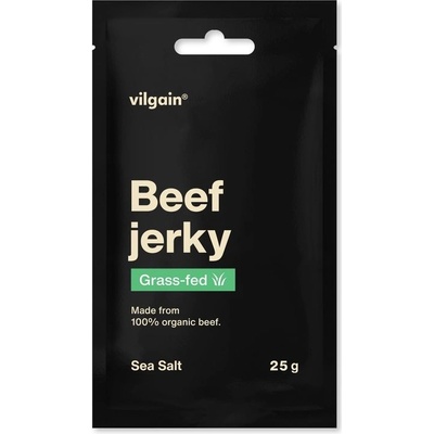 Vilgain Grass-Fed Hovädzie jerky BIO morská soľ 25 g