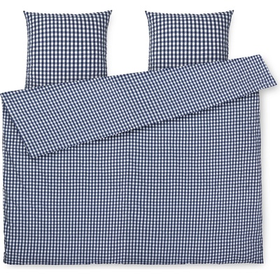 Juna Спално бельо Bæk & Bølge с 2 калъфки за възглавници 60 x 63 cm 200 x 220 см тъмносиньо (637023)