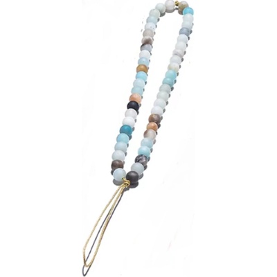 Amazonit mat přívěšek na mobil 6 mm, obvod 26,5 cm