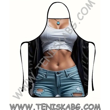 Секси престилка дънки с топ