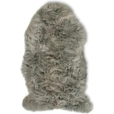 Dekoračná kožušina, pravá ovčia koža, 80 × 50 cm, šedá, FA11001301SGS