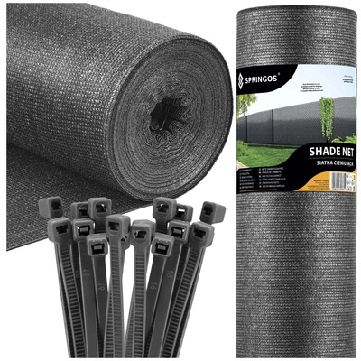 Springos Мрежа за засенчване Sn0071 светло антрацит 65 g/m2 1, 5 x 50 m (SN0071)