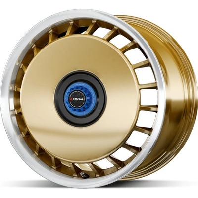 Ronal R50 8x18 5x120 ET50 gold polished blue