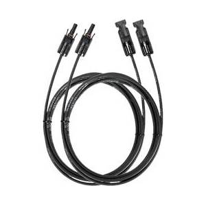 EcoFlow Solar Extension Cable 3m - удължава Solar to XT60 Solar Cable (3.5 m), комплект 2× 3 m (EFMC4-3m)