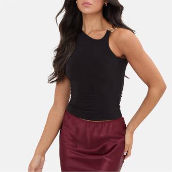 I Saw It First Hardwear Trim Top - Black