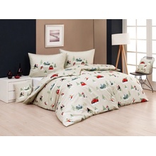 Matějovský obliečky bedding magic winter červená zelená 140x200 70x90