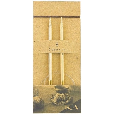 Seeknit Kinki Amibari Kruhové jehlice Seeknit Shirotake 30 cm / 5,0 mm