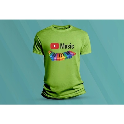 Sandratex dětské bavlněné tričko Music. lime