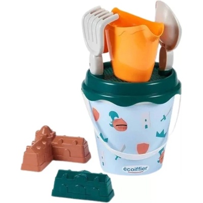 Ecoiffier Игрален комплект Ecoiffier - Кофичка за пясък с аксесоари, Рицар, 17 cm (7900000660)
