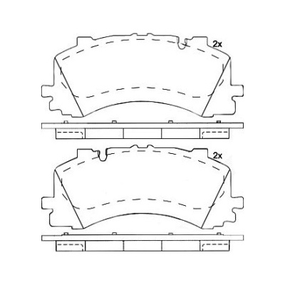 Sada brzdových platničiek kotúčovej brzdy BREMBO P 85 170