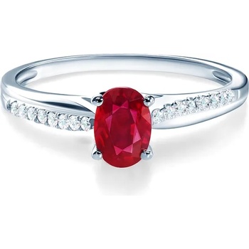Image 1 of SAVICKI Годежен пръстен Savicki: бяло злато, рубин, диаманти