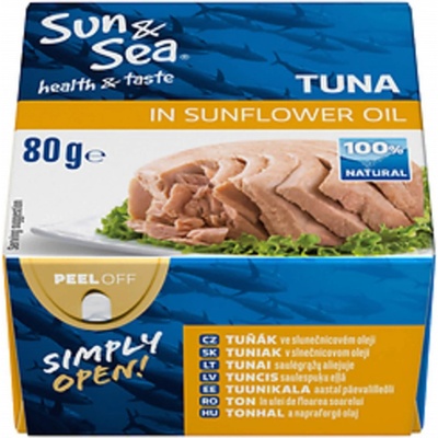 Sun & Sea Tuňák ve slunečnicovém oleji 80 g