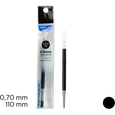 Deli S206 náplň do gelového pera modrá 0,5 mm