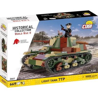COBI 2661 World War II Poľský ľahký tank 7TP 1:28