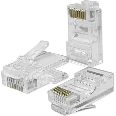 Modulární konektor RJ45 CAT5e UTP pozlacené kontakty 100 ks