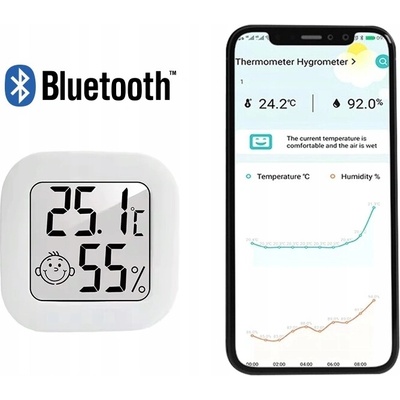 Digitálny izbový teplomer Hygrometer Vlhkosť vzduchu Bluetooth CX0726B