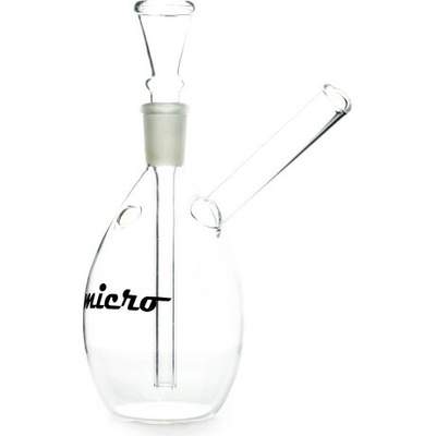 Micro Skleněný bong 14 cm průhledný