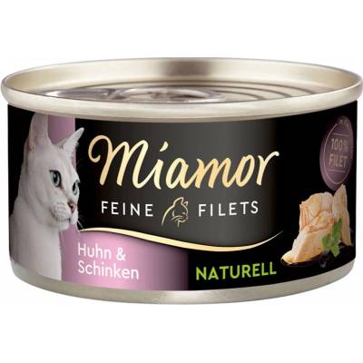 Miamor Feine Filets Naturelle kuřecí maso a šunka 48 x 80 g