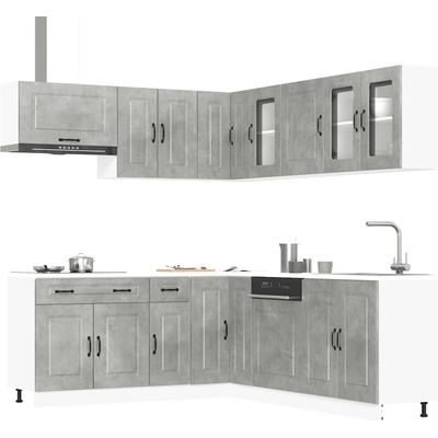 vidaXL Комплект кухненски шкафове от 11 части Kalmar, инженерно дърво (3314915)