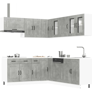 vidaXL Комплект кухненски шкафове от 11 части Kalmar, инженерно дърво (3314915)