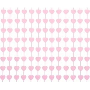GoDan Kurtain Macaron light pink hearts 100x200cm