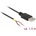 Delock Кабел USB 2.0 с щепсел за конектор тип А 2 отворени проводника, 1, 5 м Raspberry Pi