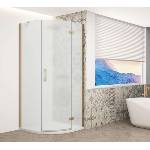 SAPHO Trinity - Четвърткръгла душ кабина 90x90 см, дясна, матирано стъкло/златисто GT6590MR-G (GT6590MR-G)