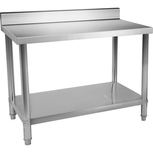 Royal Catering Маса от неръждаема стомана - 100 x 70 см - повдигната - капацитет 250 кг RCAT-100/70-N (RCAT-100/70-N)