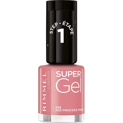 Rimmel Gélový lak na nechty Super Gel 035 Pop Princess Pink 12 ml