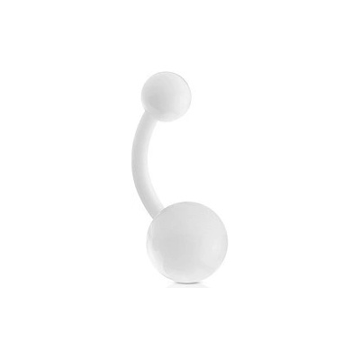 Šperky4U piercing do pupíku BioFlex BA0007-WH
