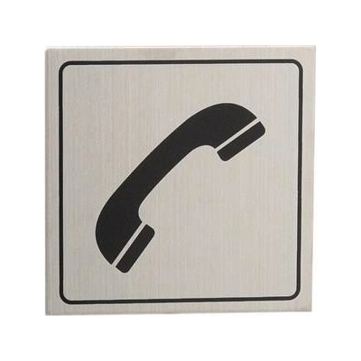 COBRA piktogram "TELEFON" 80x80 IN nerez CPITELEF