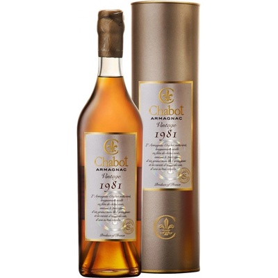 Chabot armagnac Vintage 1981 40% 0,7 l (tuba) – Zboží Dáma