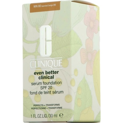 Clinique Even Better Clinical Serum Foundation SPF20 pečující make-up WN 80 Tawnied Beige 30 ml